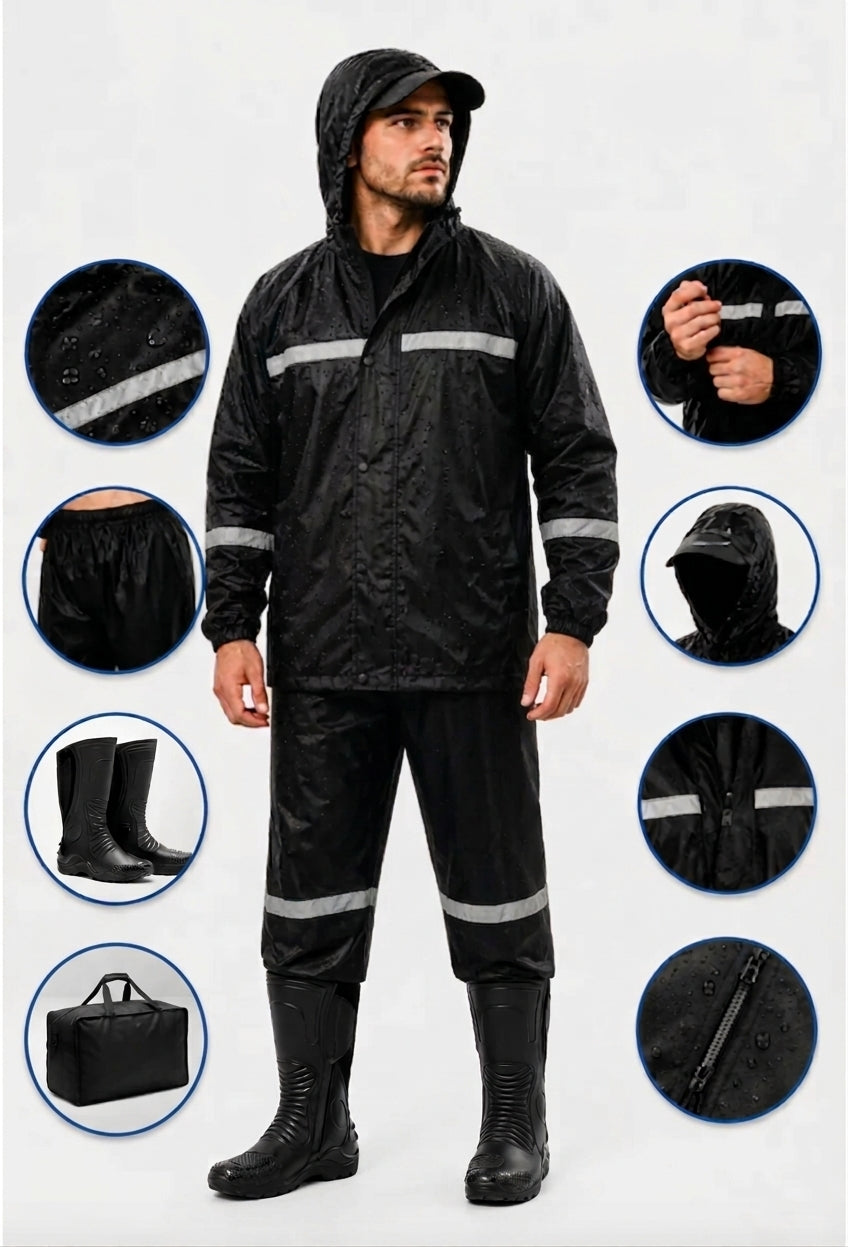 Kit conjunto impermeable + botas dakar